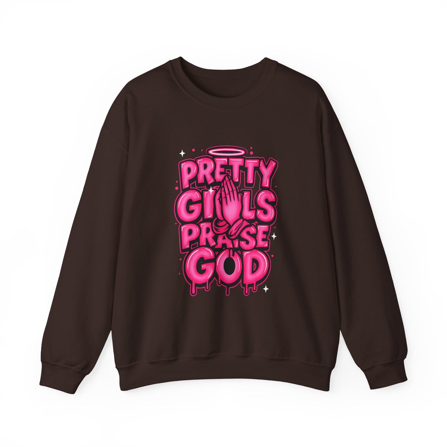 Pretty Girls Praise God Crewneck Chocolate Edition